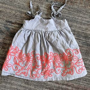 Tea Collection Embroidered Dress, 12-18 months, Excellent Condition